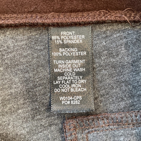 Betabrand classic yoga dress pant brown faux suede W0104-CPS Flare bell bottom - Picture 7 of 7